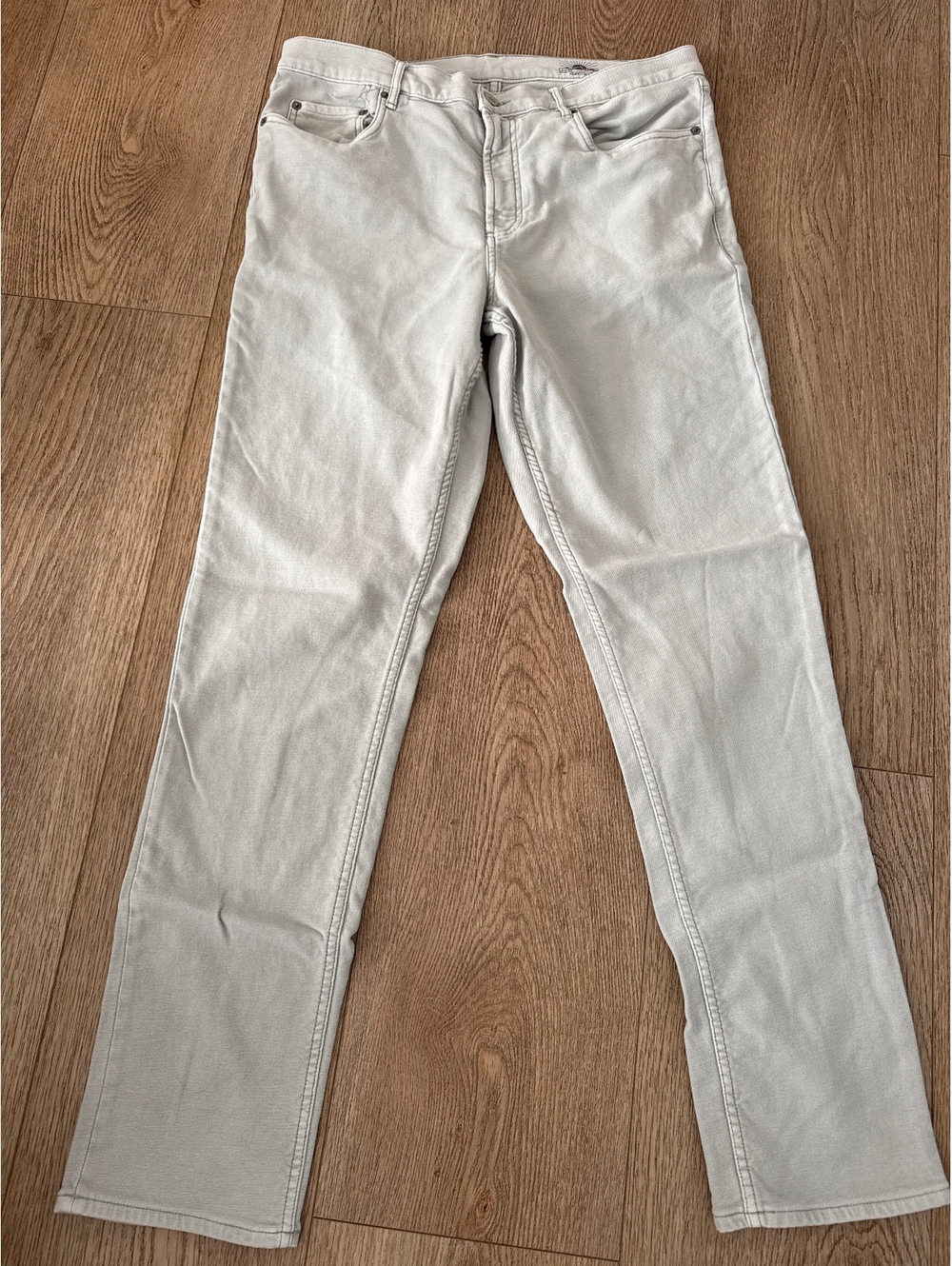 Faherty Stretch Terry Beige Pants Size 35W 34L